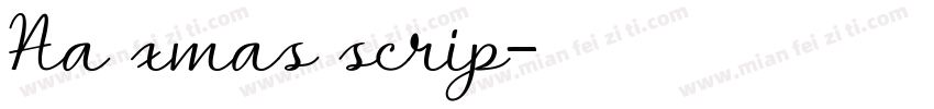 Aa xmas scrip字体转换